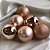 Kit 36 Bolas Natal Mista Glitter, Fosca, Lisa Champanhe 6cm - Master Christmas - Imagem 4