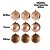 Kit 18 Bolas Natal Mista Glitter, Fosca, Lisa Champanhe 6cm - Master Christmas - Imagem 4