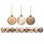 Kit 9 Bolas Natal Mista Glitter, Fosca, Lisa Champanhe 6cm - Master Christmas - Imagem 1