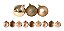 Kit 9 Bolas Natal Mista Glitter, Fosca, Lisa Champanhe 6cm - Master Christmas - Imagem 7