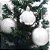 Kit 36 Bolas Natal Mista Gliter, Fosca e Lisa Prata 5cm - Master Christmas - Imagem 5