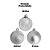 Kit 36 Bolas Natal Mista Gliter, Fosca e Lisa Prata 5cm - Master Christmas - Imagem 6