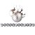Kit 12 Bolas Natal Mista Gliter, Fosca e Lisa Prata 5cm - Master Christmas - Imagem 1