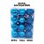 Kit 30 Bolas Natal Mista Glitter, Fosca, Lisa Azul Turquesa Mini 3cm - Master Christmas - Imagem 3