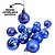 Kit 45 Bolas Natal Mista Glitter, Fosca, Lisa Azul Royal Mini 3cm - Master Christmas - Imagem 4
