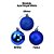 Kit 45 Bolas Natal Mista Glitter, Fosca, Lisa Azul Royal Mini 3cm - Master Christmas - Imagem 5