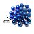 Kit 30 Bolas Natal Mista Glitter, Fosca e Brilho Azul Royal 3cm - Master Chirstmas - Imagem 3