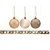 Kit 15 Bolas Natal Mista Glitter, Fosca e Brilho Champanhe 3cm - Master Christmas - Imagem 1