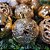 Jogo 36 Bolas Natal Mista Textura Arabescos Rena Champanhe 6cm - Master Christmas - Imagem 2