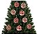 Jogo 27 Bolas Natal Mista Textura Arabescos Rena Rosê 8cm - Master Christmas - Imagem 9