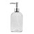 Saboneteira Porta Sabonete Líquido Vidro Clear Point Relevo 500ml - Tuut - Imagem 1