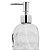 Saboneteira Porta Sabonete Líquido Vidro Clear Coração Relevo 500ml - Tuut - Imagem 4