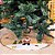 Saia para Árvore de Natal Linho Bege e Dourado Pelúcia Papai Noel 90cm - Master Christmas - Imagem 7