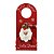 Kit 2 Decora Maçaneta Feliz Natal Pelúcia Papai Noel Gorro Xadrez 30cm - Master Christmas - Imagem 4