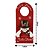 Kit 2 Decora Maçaneta Feliz Natal Pelúcia Boneco de Neve e Papai Noel 30cm - Master Christmas - Imagem 5