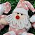 Conjunto Papai Noel, Boneco de Neve, Urso e Rena Pelúcia Pendente Rosa 14cm - Master Christmas - Imagem 6