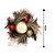 Kit 2 Castiçal De Natal Decorado Luxo Bolas e Folhagens Dourado e Vermelho 15cm - Master Christmas - Imagem 4