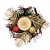 Castiçal De Natal Decorado Luxo Bolas e Folhagens Dourado e Vermelho 15cm - Master Christmas - Imagem 8