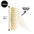 Kit 4 Telas Decorativa Natal Fita 25cm x 5 metros Creme Fio Dourado - Magizi - Imagem 4
