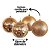 Jogo 16 Bolas Natal Champanhe Mista Luxo Textura Boneco de Neve 10cm - Master Christmas - Imagem 5