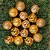 Jogo 16 Bolas Natal Mista Luxo Textura Boneco de Neve Dourado 10cm - Master Christmas - Imagem 4