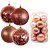 Jogo 16 Bolas Natal Rosê Mista Luxo Textura Boneco de Neve 10cm - Master Christmas - Imagem 1