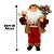Papai Noel Rústico Colete Xadrez Pergaminho e Saco Presentes Decor 30cm - Magizi - Imagem 4