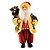 Papai Noel Rústico 30cm Colete Lã e Veludo Decorado Gorrinho Guizo - Magizi - Imagem 1