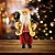 Papai Noel Rústico 30cm Colete Lã e Veludo Decorado Gorrinho Guizo - Magizi - Imagem 2