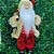 Papai Noel Rústico 30cm Colete Lã e Veludo Decorado Gorrinho Guizo - Magizi - Imagem 6