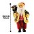Papai Noel Rústico 30cm Colete Lã e Veludo Decorado Gorrinho Guizo - Magizi - Imagem 4