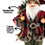 Papai Noel Rústico 30cm Casaco Vinho e Verde Musgo Gorro Guizo - Magizi - Imagem 2