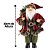 Papai Noel Rústico 30cm Casaco Vinho e Verde Musgo Gorro Guizo - Magizi - Imagem 4