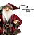 Papai Noel Rústico 30cm Casaco Vinho e Verde Musgo Gorro Guizo - Magizi - Imagem 5
