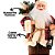 Papai Noel Rústico 30cm Casaco Xadrez e Veludo com Lamparina - Magizi - Imagem 2