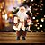 Papai Noel Rústico 30cm Casaco Xadrez e Veludo com Lamparina - Magizi - Imagem 3