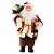 Papai Noel Rústico 30cm Casaco Xadrez e Veludo com Lamparina - Magizi - Imagem 1