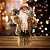Conjunto 2 Papai Noel Rústico 60cm e 40cm Casaco Creme Veludo Luxo com Lamparina - Magizi - Imagem 8