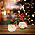 Jogo 2 Mini Vasos Decorativos Cerâmica Natal Papai Noel e Boneco de Neve Folhagens e Berries 13cm - Master Christmas - Imagem 2