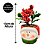 Mini Vaso Decorativo Cerâmica Natal Rosto Boneco de Neve Folhagens e Berries 13cm - Master Christmas - Imagem 4