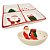 Conjunto Petisqueira e Tigela Bowl Cerâmica Natal Papai Noel Alto-Relevo - Master Christmas - Imagem 1
