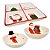 Conjunto Petisqueira e 2 Tigelas Bowl Cerâmica Natal Papai Noel e Boneco de Neve - Master Christmas - Imagem 1