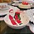 Conjunto Petisqueira e 2 Tigelas Bowl Cerâmica Natal Papai Noel e Boneco de Neve - Master Christmas - Imagem 2