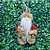 Papai Noel Decorativo Casaco Vermelho e Marrom 15cm - Magizi - Imagem 5