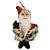 Papai Noel Decorativo Casaco Xadrez 15cm - Magizi - Imagem 1