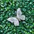 Kit 3 Borboletas Decoradas Glitter Champanhe Luxo 8cm - Magizi - Imagem 2