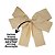 Jogo 4 Laços Natalinos Luxo Linho Borda e Pontos Dourado 24cm - Decor Natal - Imagem 9