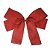 Kit 6 Laços Natalinos Pronto Tecido Vermelho Brilho Suave 24cm - Decor Natal - Imagem 4