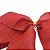 Kit 6 Laços Natalinos Pronto Tecido Vermelho Brilho Suave 24cm - Decor Natal - Imagem 7