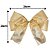 Kit 4 Laços Natalinos Pronto Tecido Dourado Brilho Suave 24cm - Decor Natal - Imagem 7